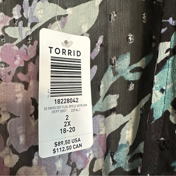 Torrid Floral Duster - Picture 7 of 10